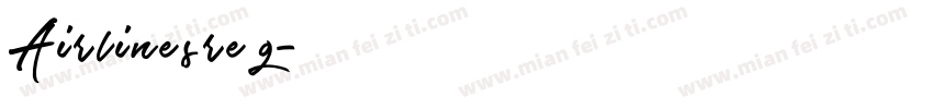 Airlines reg字体转换